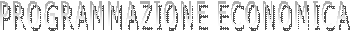 PROGRAMMAZIONE ECONOMICA