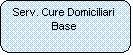 Rettangolo arrotondato: Serv. Cure Domiciliari Base 