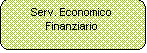 Rettangolo arrotondato: Serv. Economico 
Finanziario
